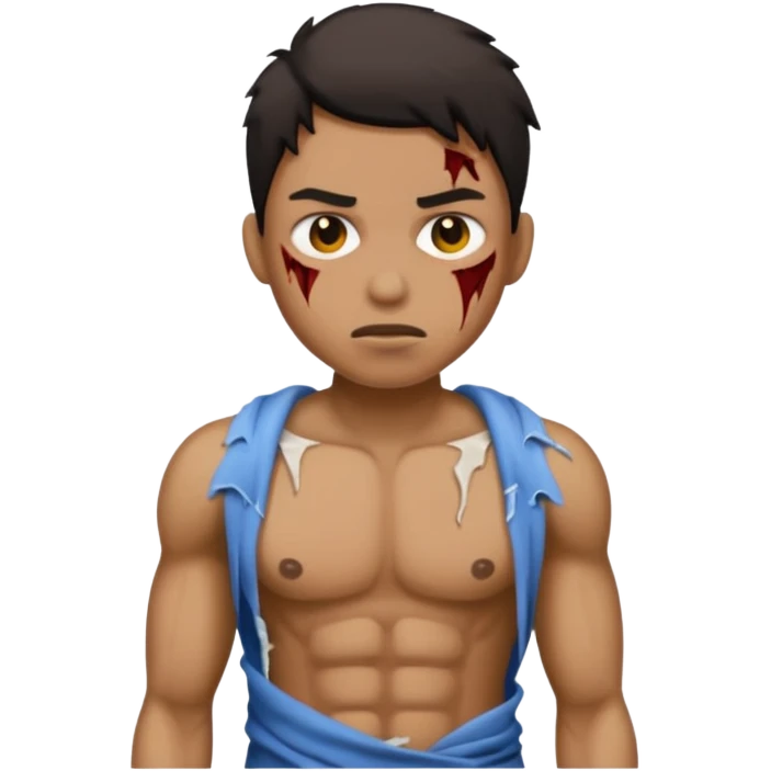 bad dirty, ripped clothes emoji