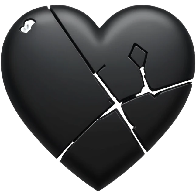 Black heart broken emoji emoji