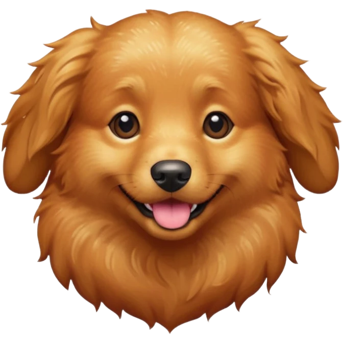 red glitter cute dog emoji