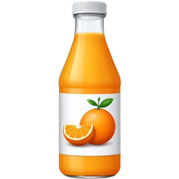 Orange juice bottle emoji