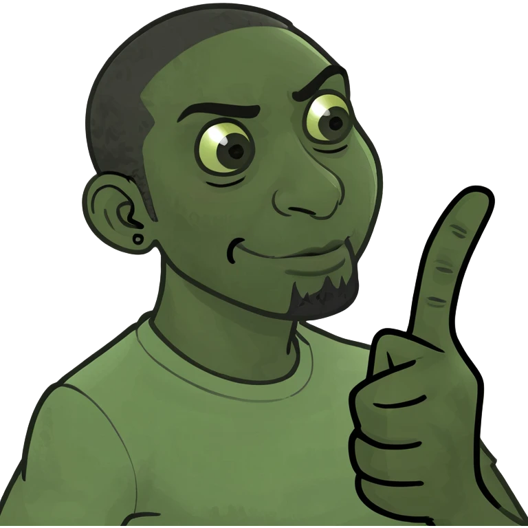 Black dude sticking up middle finger emoji