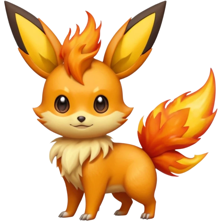 Victini-Pichu-Flareon-Fakémon-hybrid-creature (full body)  emoji