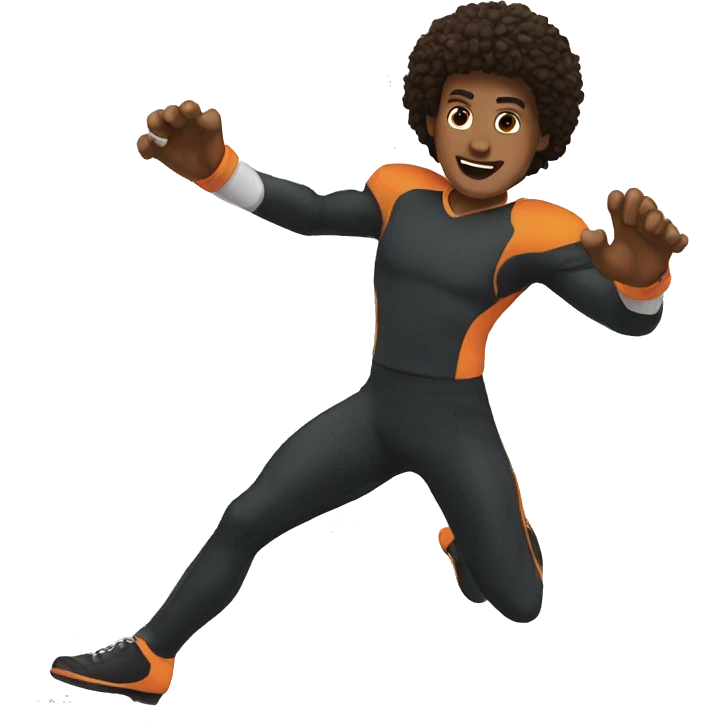 Kicking  emoji