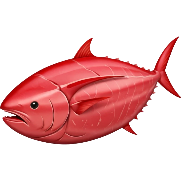 a chunk of tuna meat emoji