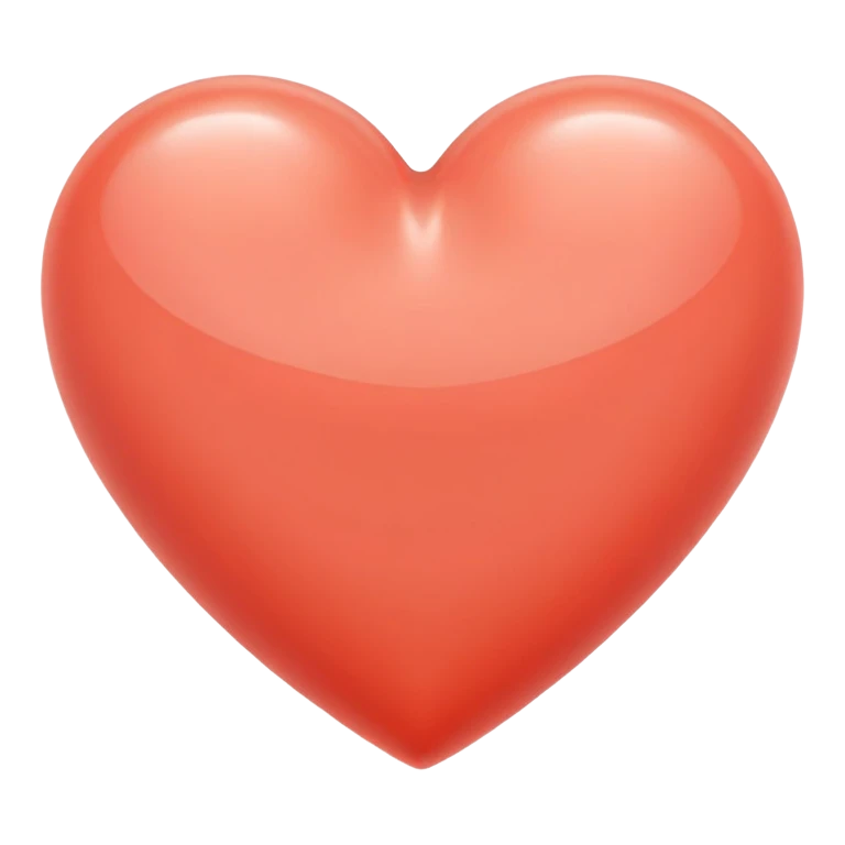 coral colored heart  emoji