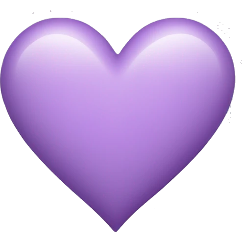 Light purple heart emoji