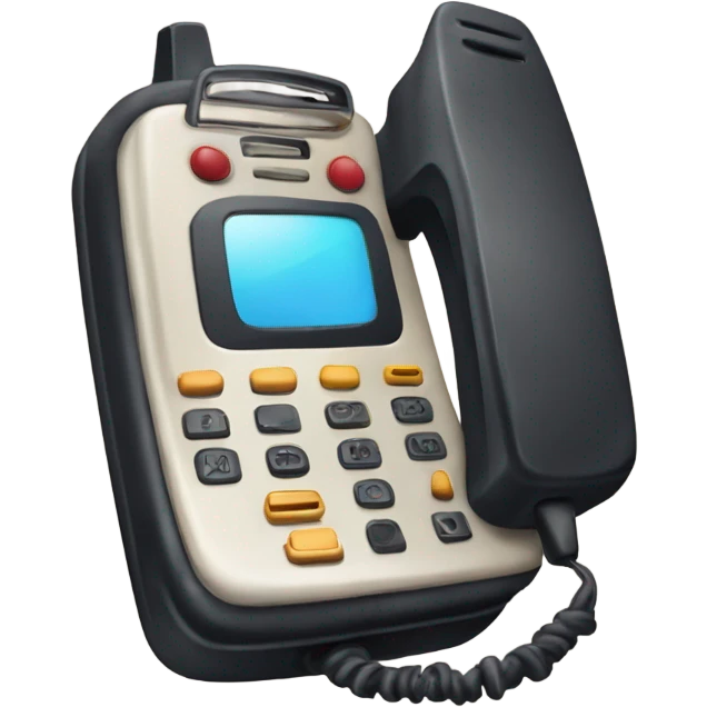 retro mobile phone from scream emoji