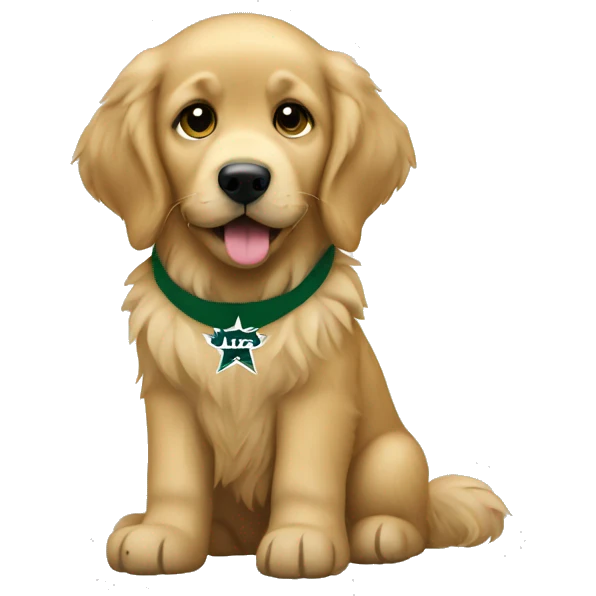Dallas stars golden retriever emoji
