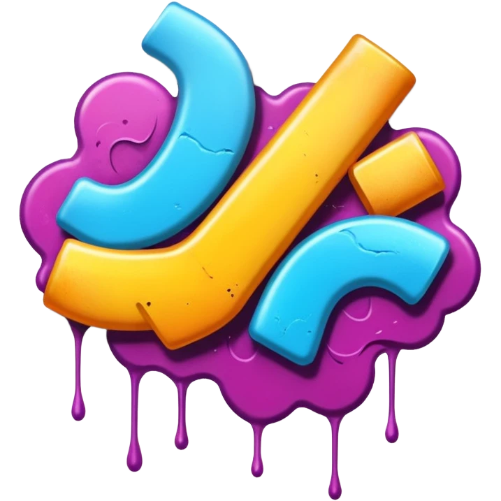 Graffiti painting emoji