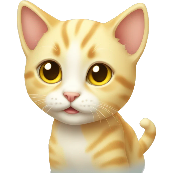 baby yellow cute cat emoji