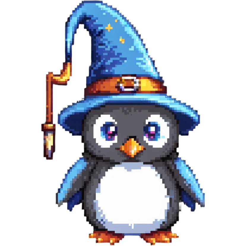 penguin wizard emoji