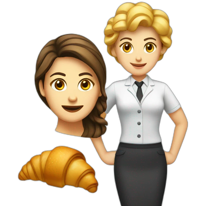 female product manager and croissant emoji