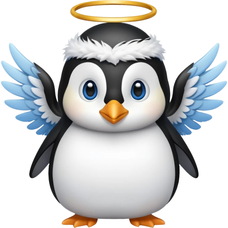 penguin angel emoji