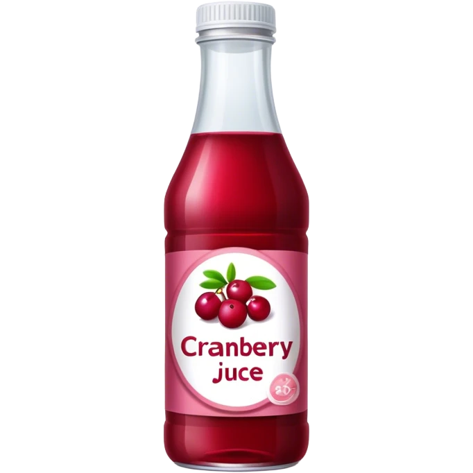 Bottle cranberry juice emoji