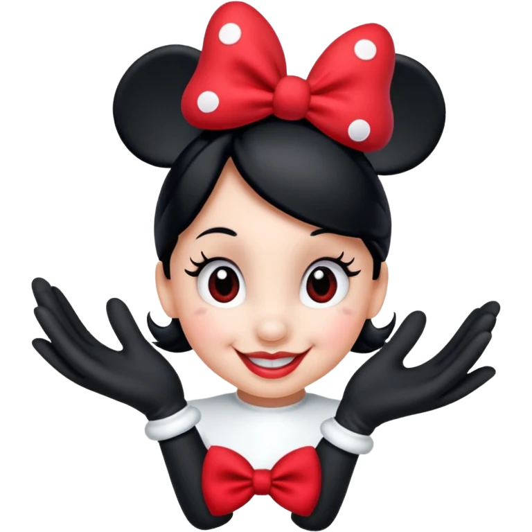 minnie mouse face emoji