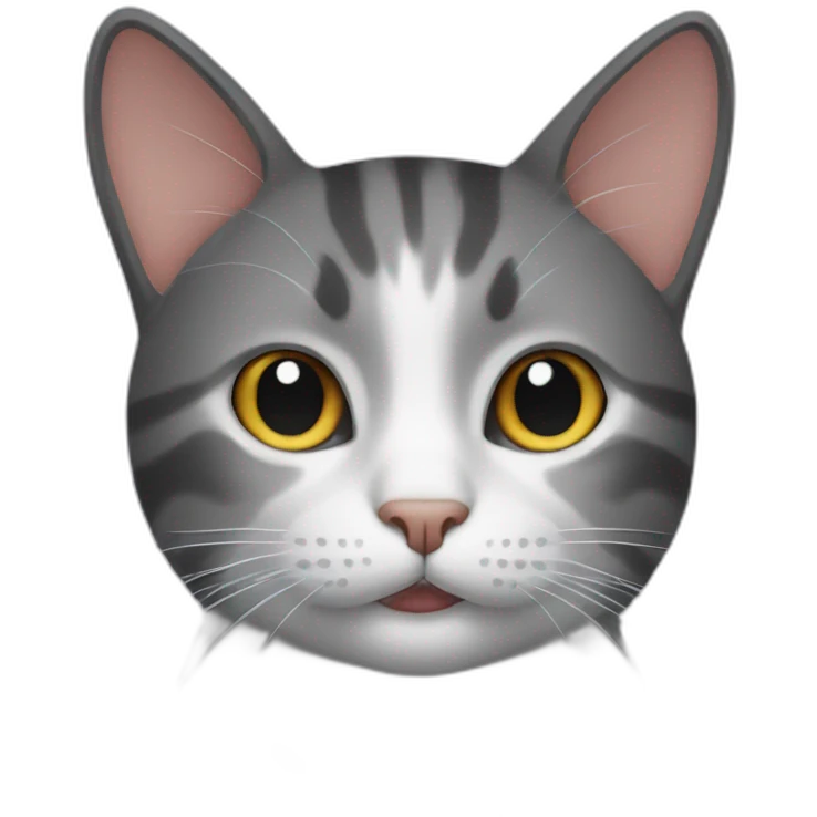 Cat with mid finger emoji