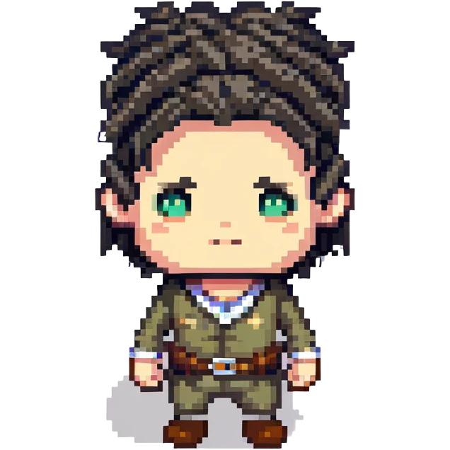 character with only three dark hairs on his head emoji