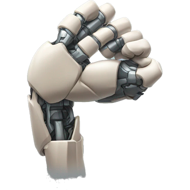 Cyborg arm only flexing bicep and shoulder emoji