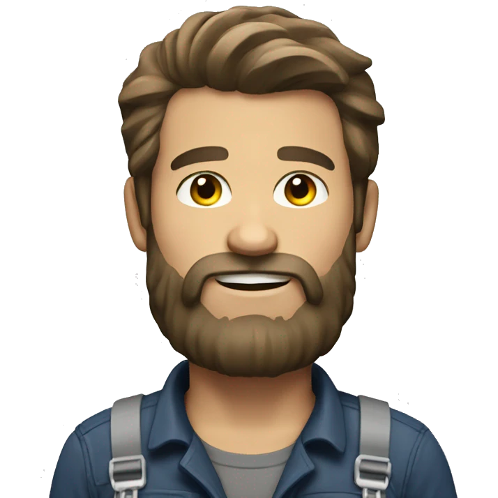 Bearded lineman emoji