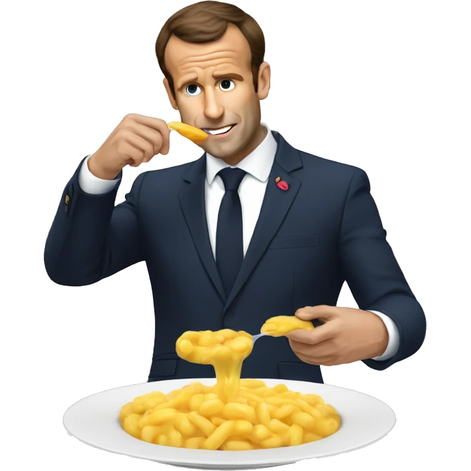 macron qui mange du pain emoji