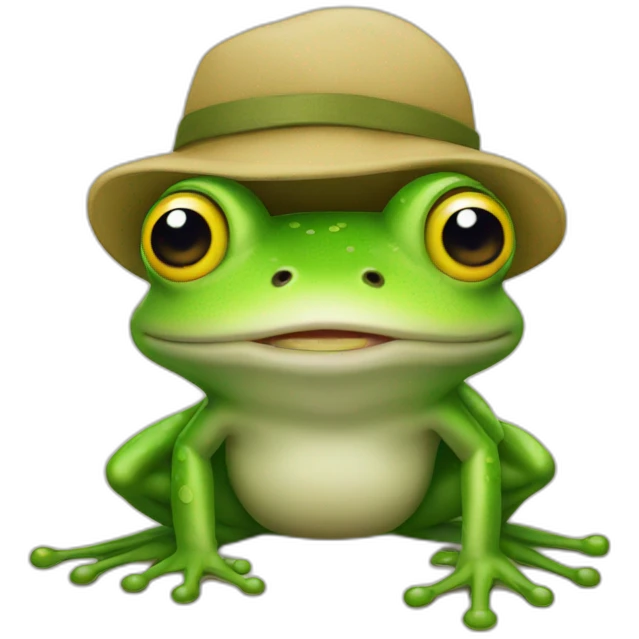 frog with pipo emoji