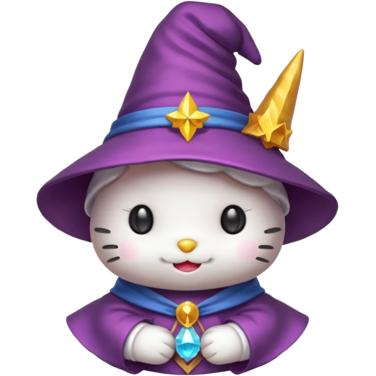 Hello kitty wizard emoji
