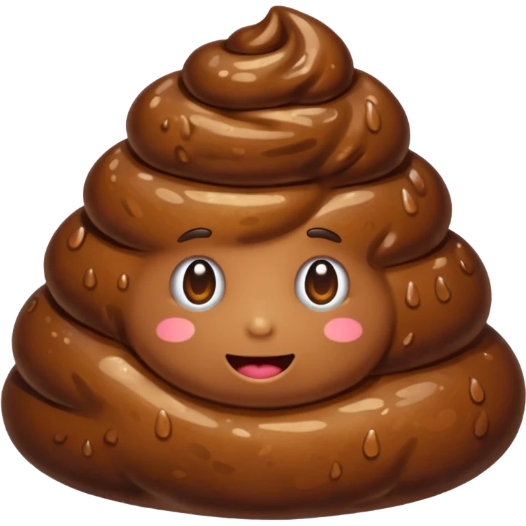 A brown wet poop💩 emoji