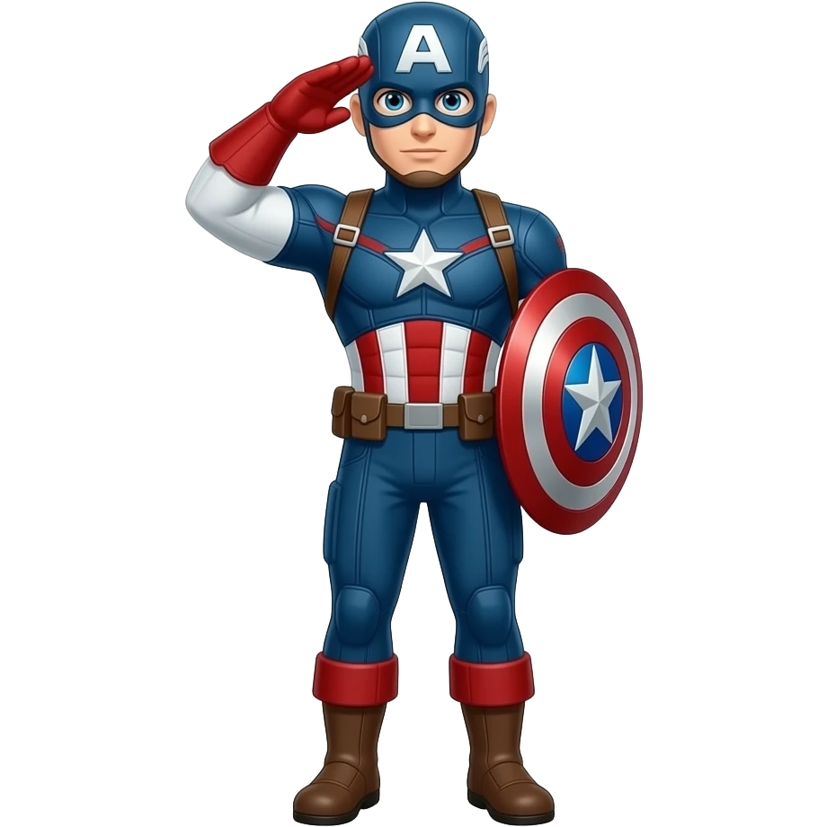 captain america salute emoji