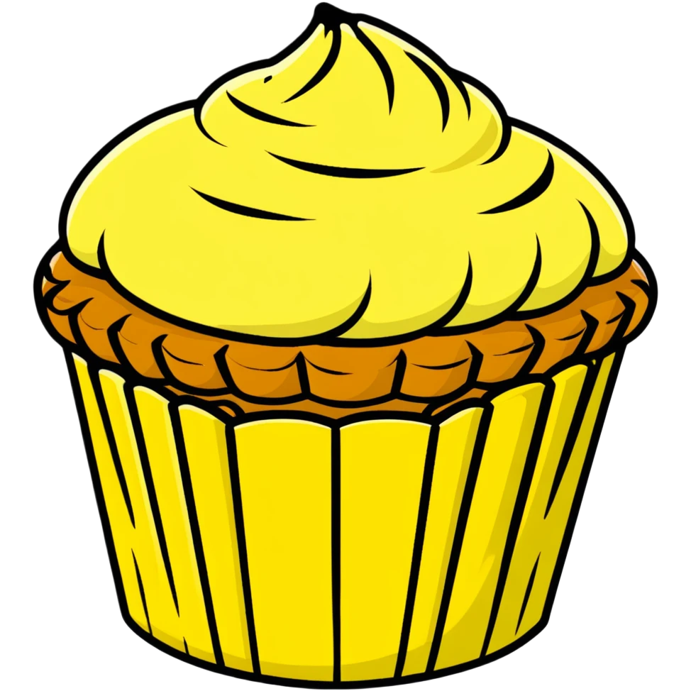 lemon muffin emoji