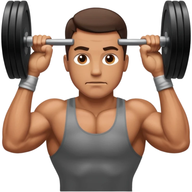 A man lift heavyweight in gym emoji