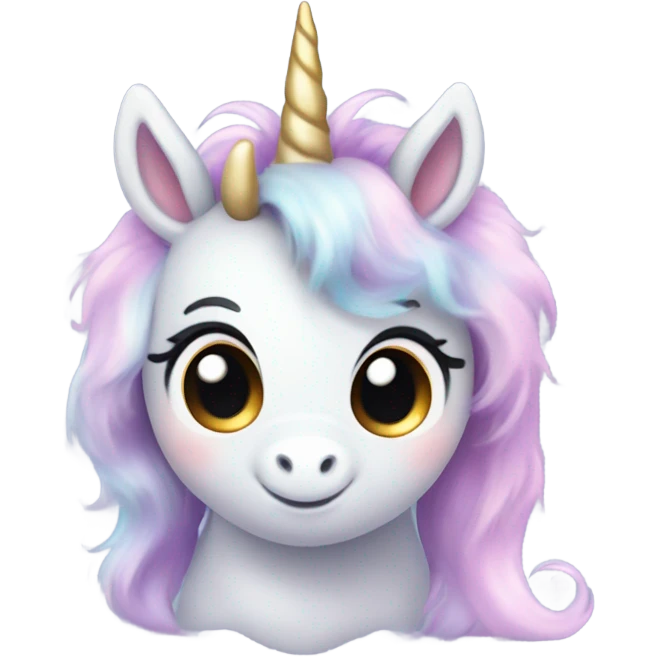 Cute anime baby unicorn emoji