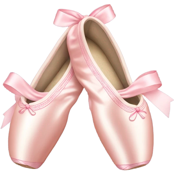 Light pink aesthetic pointe shoe emoji