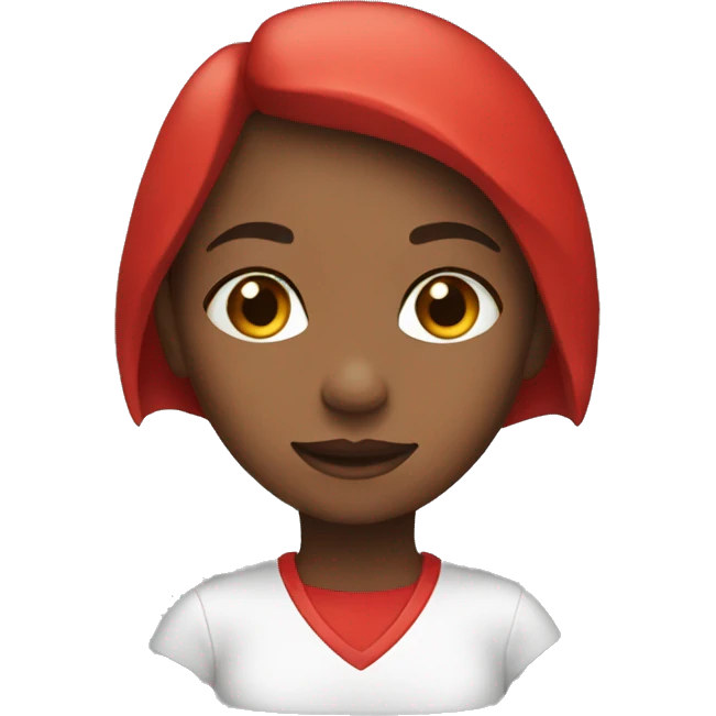 Girl in red  emoji