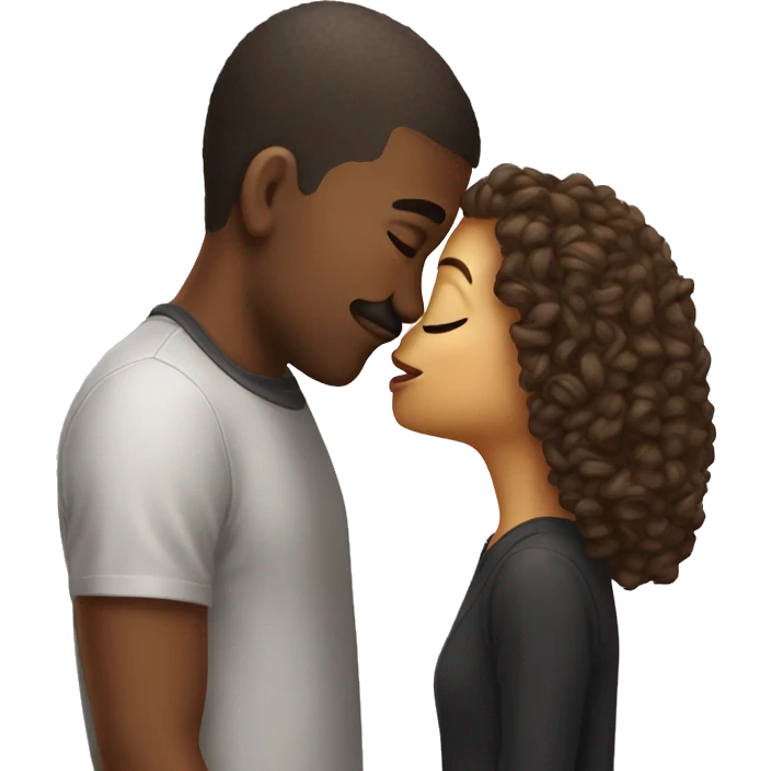 A cool girly kissing emoji emoji