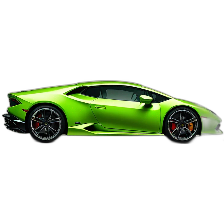 Lamborghini huracan silhouette emoji