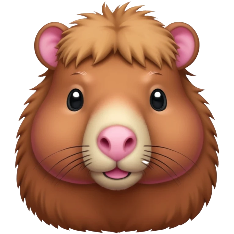 Pink capybara emoji