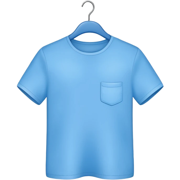 blue shirt on a hanger emoji