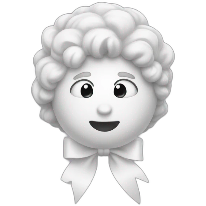 white bow emoticon emoji