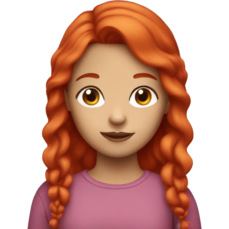 Red hair girl  emoji