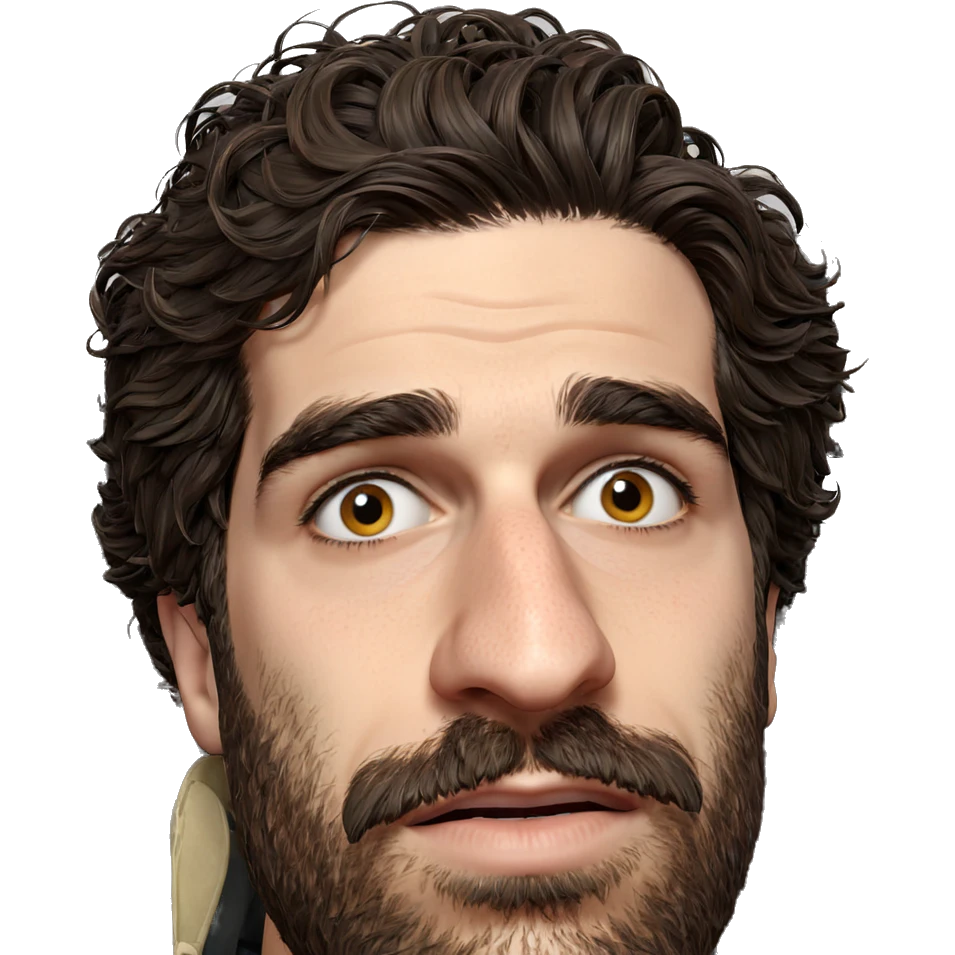 portrait of a bearded man emoji