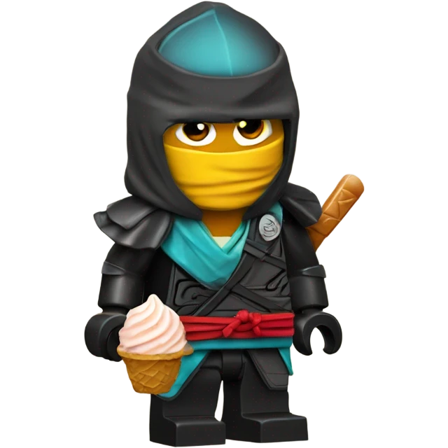 ninjago kai with ice cream  emoji