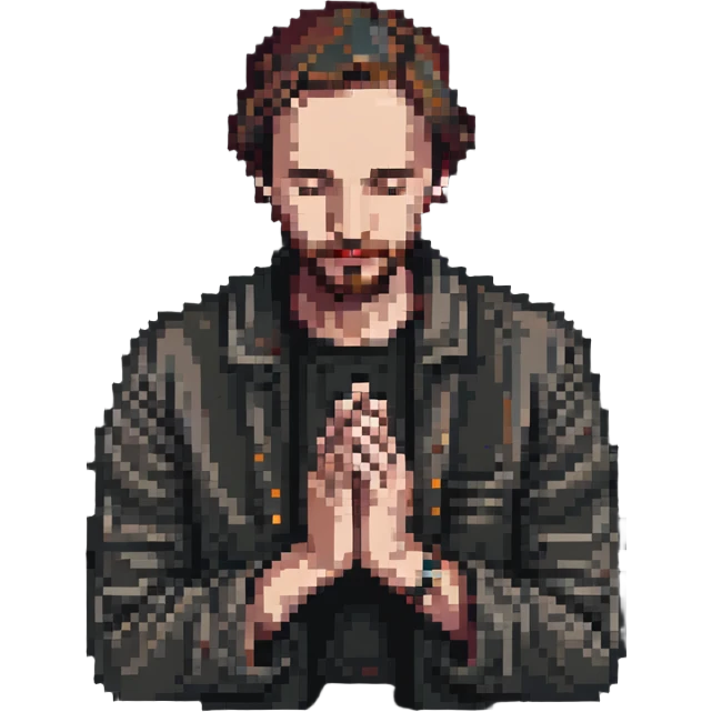 man praying emoji
