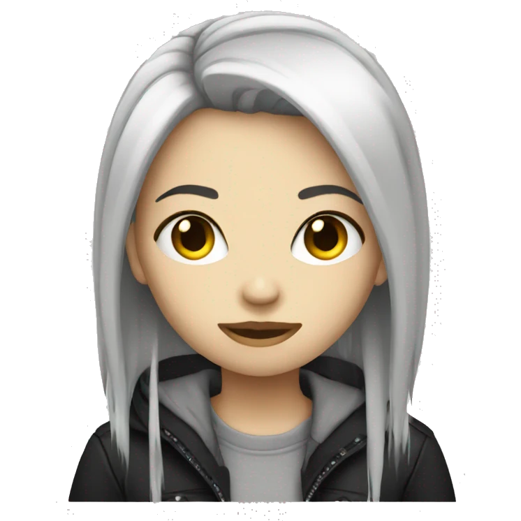 emo white female emoji