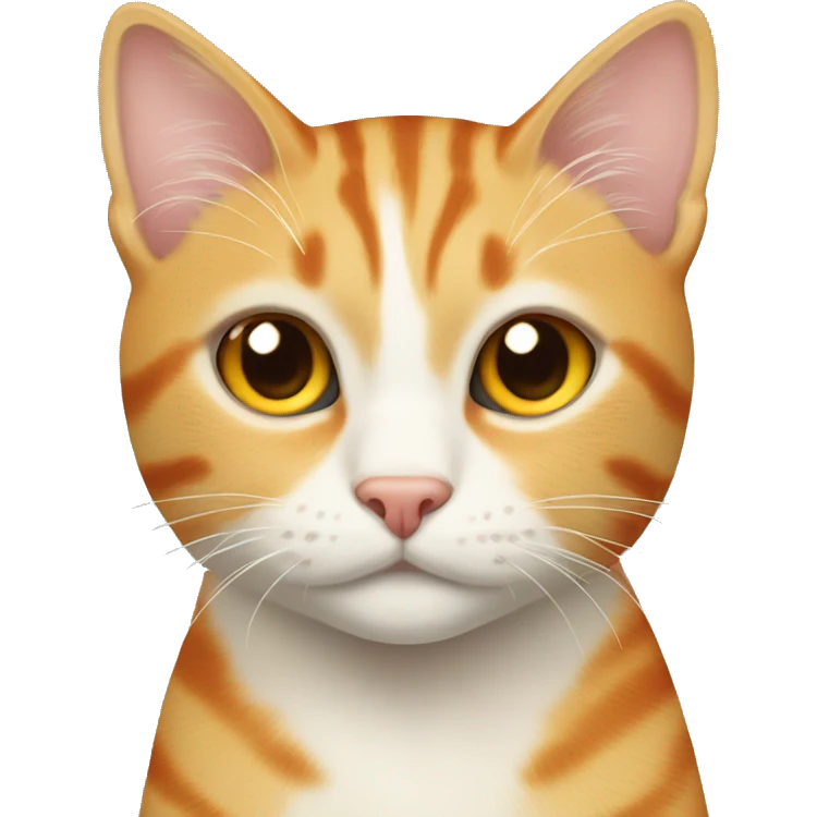 Cream and orange tabby cat emoji