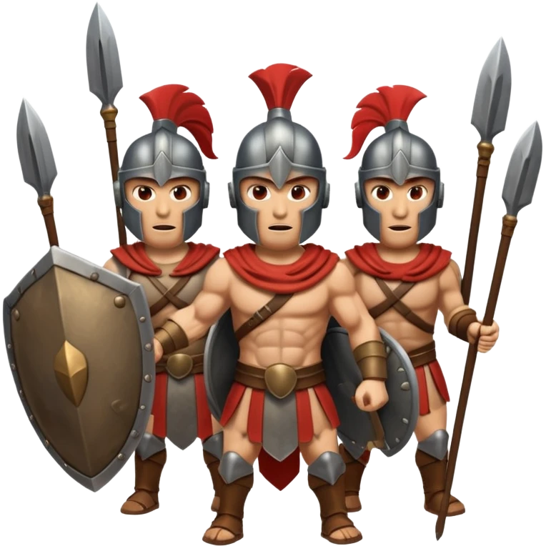 group of spartan fighthers emoji