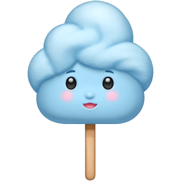 Baby blue cotton Candy  emoji
