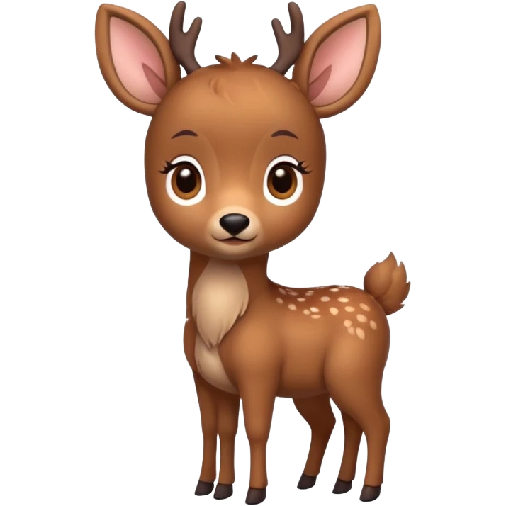 cute little deer full body emoji