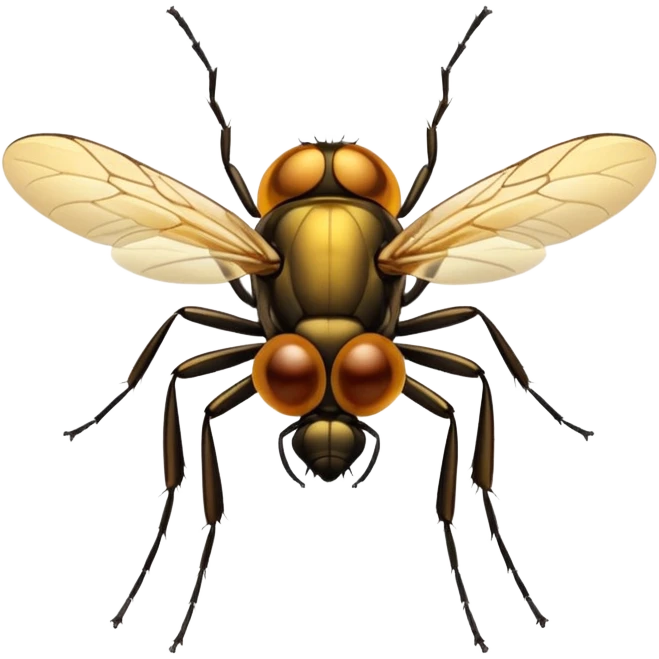 Amber-trapped fly emoji