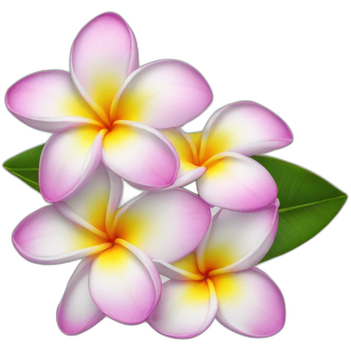 Plumeria flower emoji