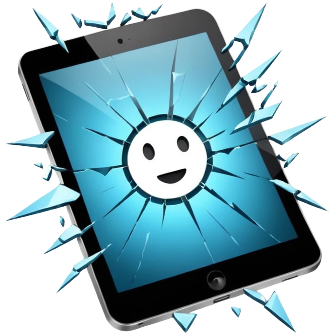 cracked tablet emoji